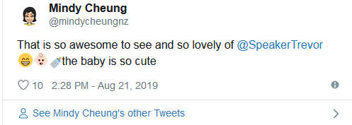 前有总理“带娃开会”,新西兰议长现在边主持边给孩子喂奶(图6) 前有总理“带娃开会”,新西兰议长现在边主持边给孩子喂奶(图6)