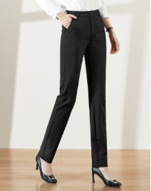 抗皱西裤哈伦裤烟管休闲裤九分垂感直筒裤