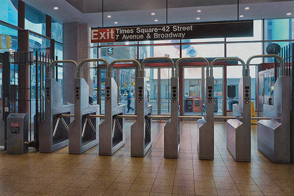 超现实画作:比相机拍摄更真实的纽约地铁(图5) 超现实画作:比相机拍摄更真实的纽约地铁--置顶表情