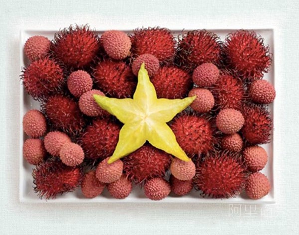 用食物组成的各国国旗 边学知识边享美味(图2) 用食物组成的各国国旗 边学知识边享美味--置顶表情