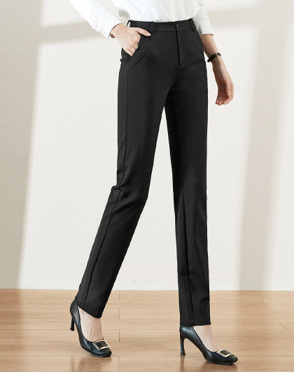 抗皱西裤哈伦裤烟管休闲裤九分垂感直筒裤(图1) 抗皱西裤哈伦裤烟管休闲裤九分垂感直筒裤(图1)